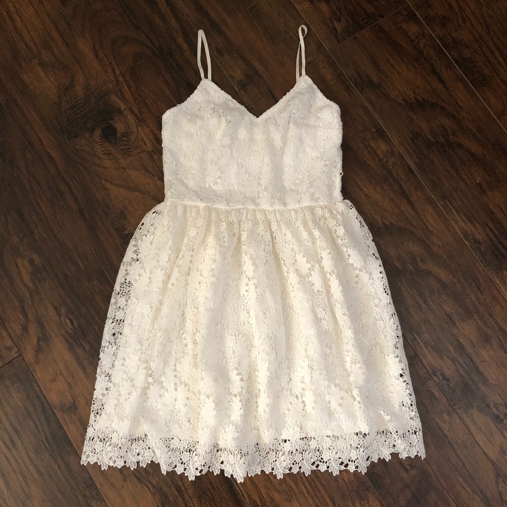 Dainty Hooligan White Lace Dress Womens S